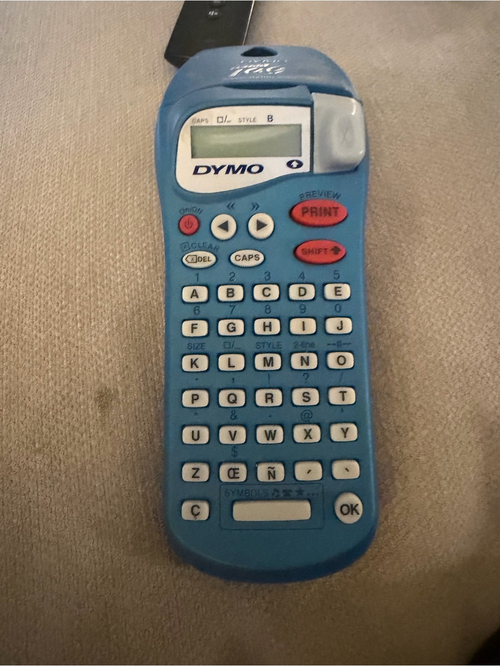 DYMO handheld label maker